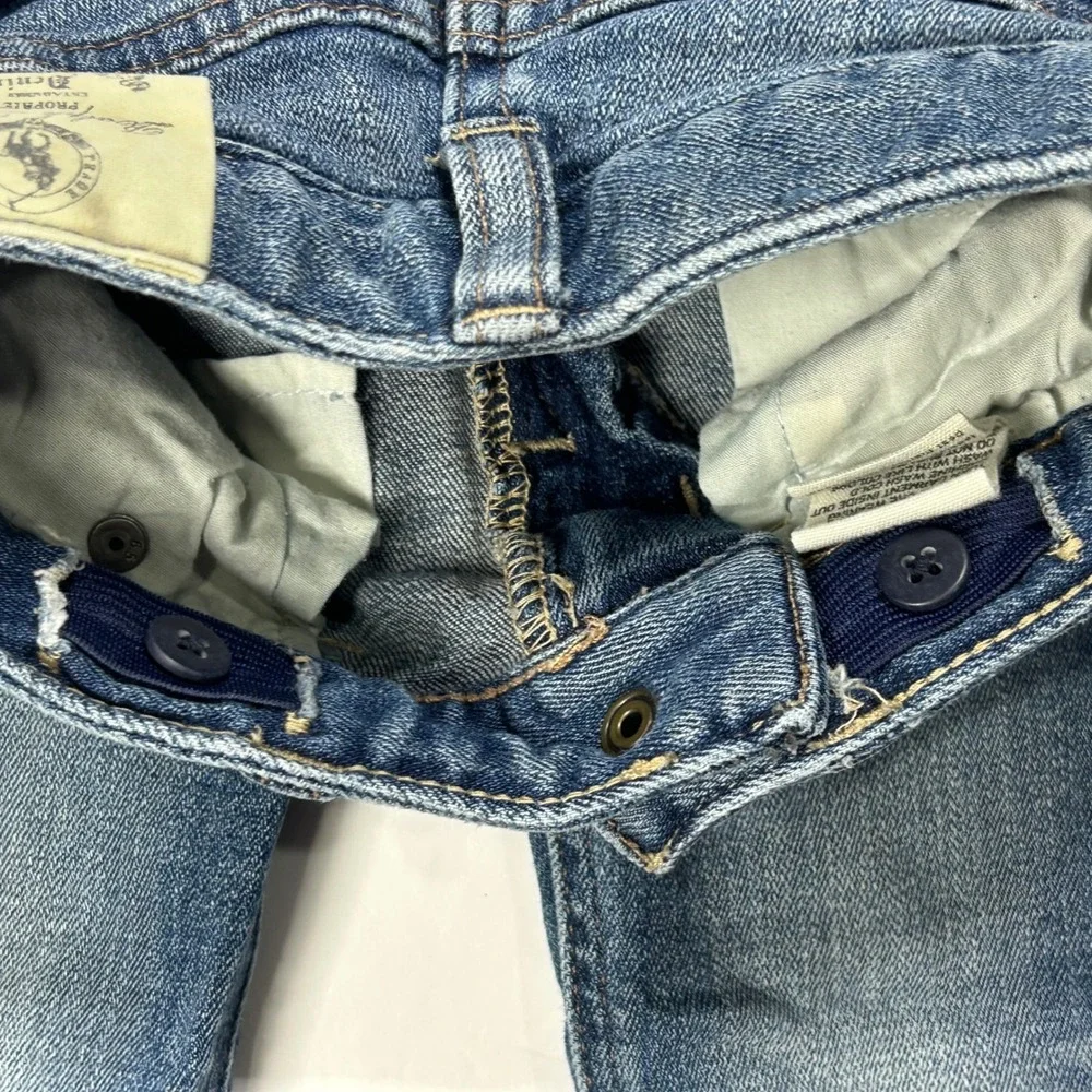 Ralph Lauren Bowery Skinny Jeans Kids 2/2T Denim Blue‎ Cotton Blend EUC Preppy